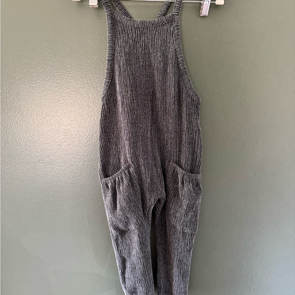 Zara Textured Gray jumpsuit